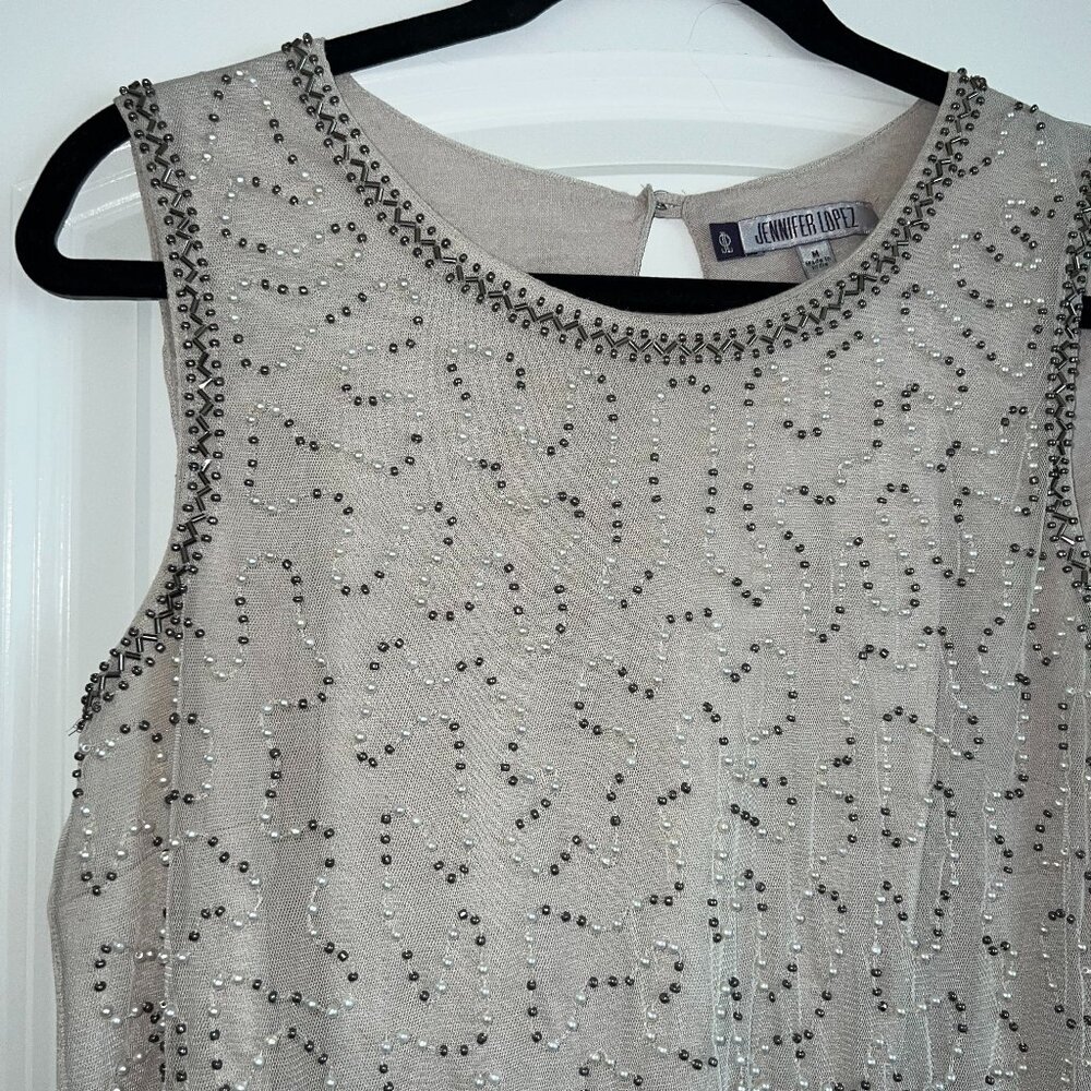 Jennifer Lopez beaded tank top cami - Picture 2 of 5